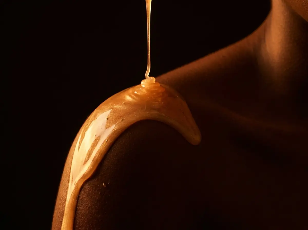 سيروم ذهبي ينساب على بشرة حريرية الملمس